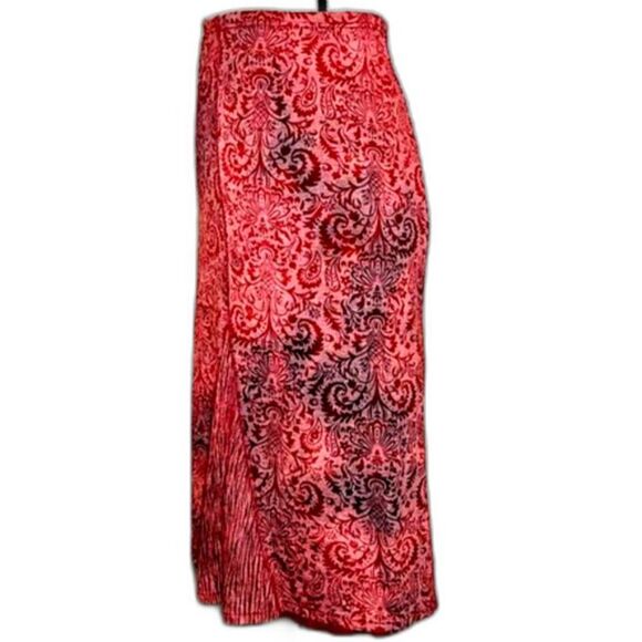 Vintage 90s Tribal A-Line Bias Skirt - Picture 2 of 5